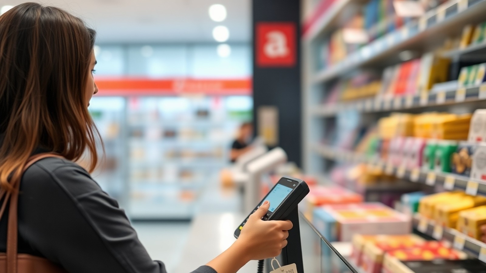 cliente usando cartao mastercard no comercio