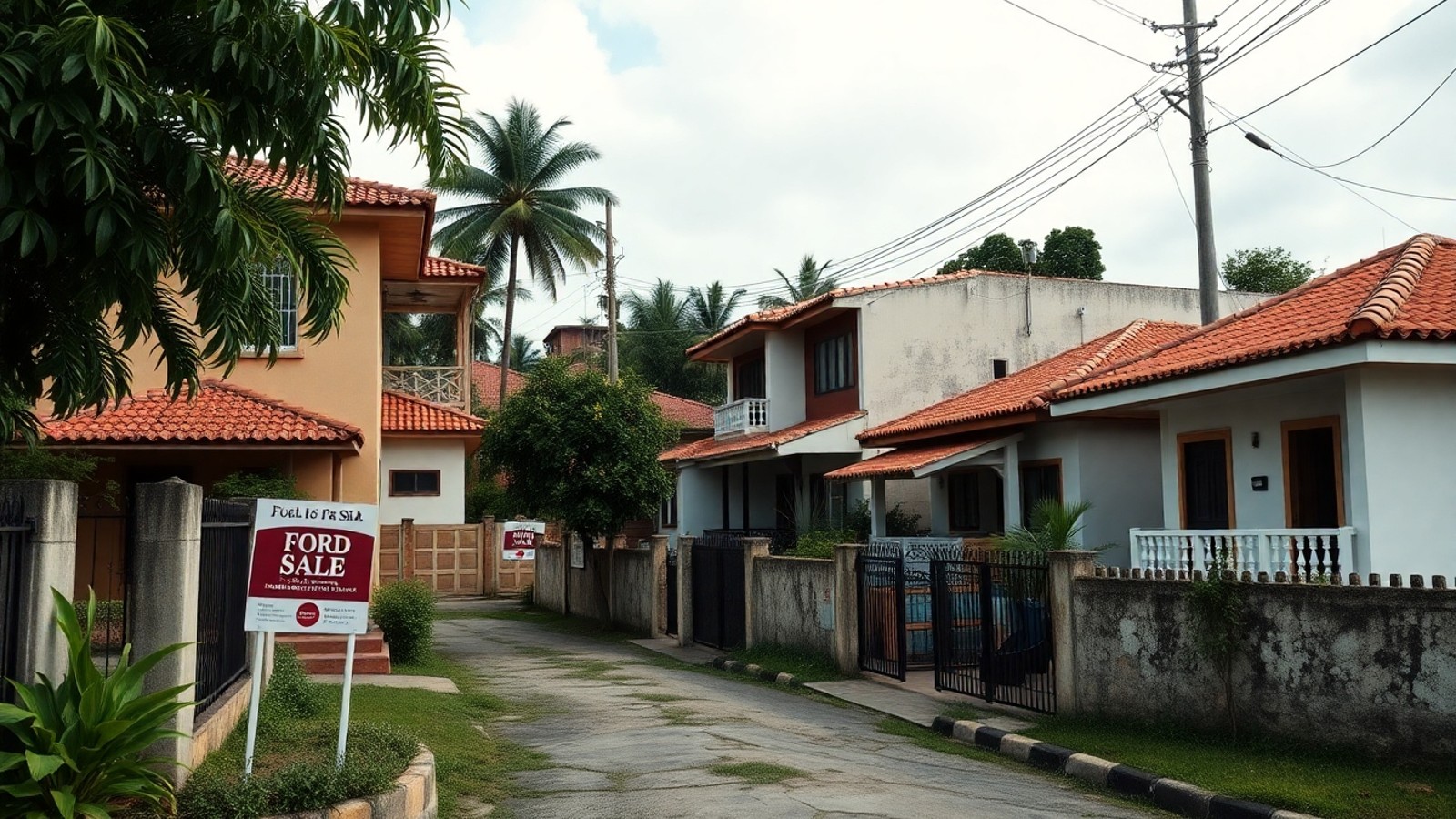 bairro residencial com casas a venda