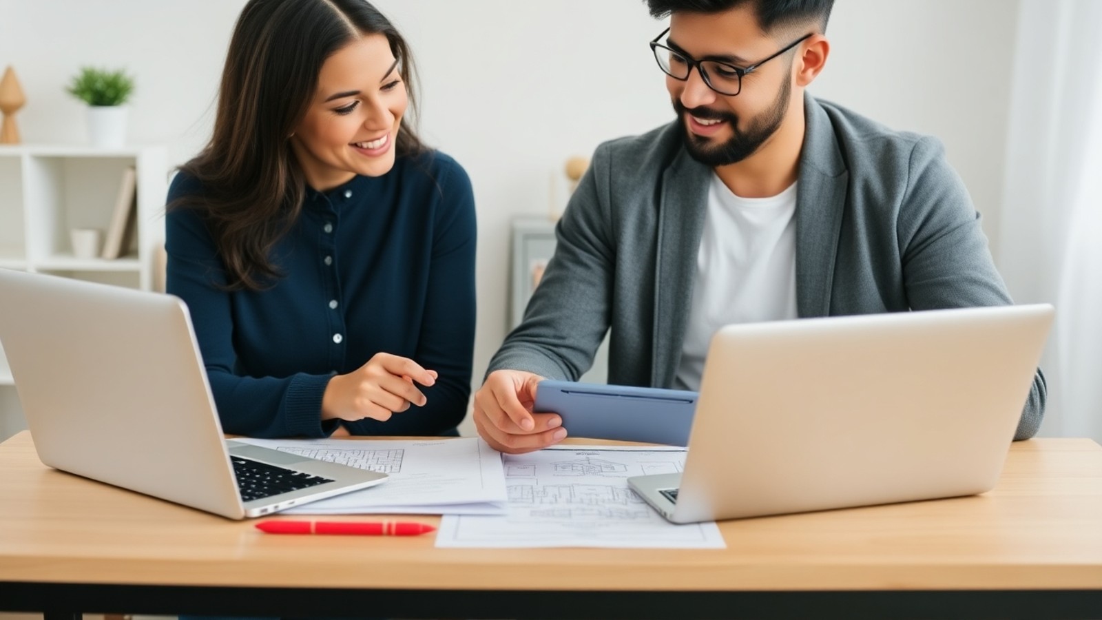 casal escolhendo consorcio ou financiamento