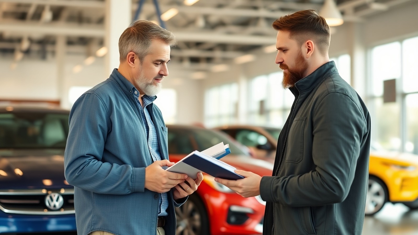 comprador comparando precos de carro