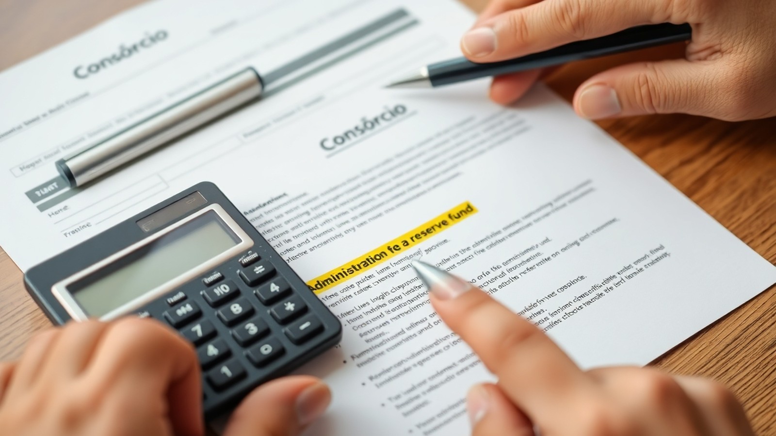 contrato consorcio taxas