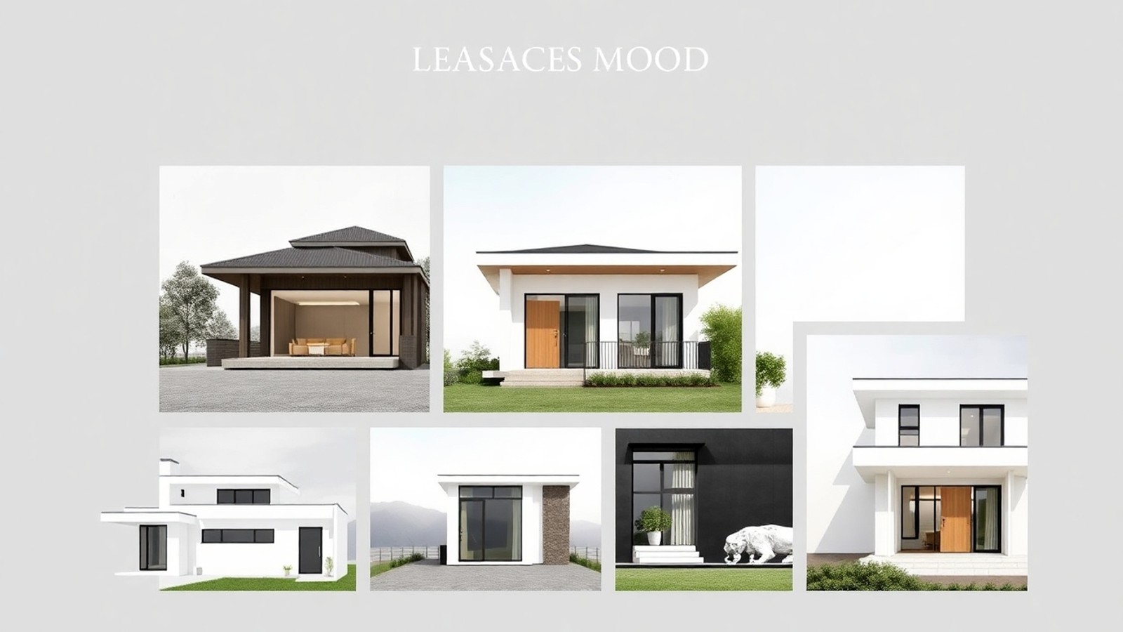 painel de referencias arquitetonicas de casas