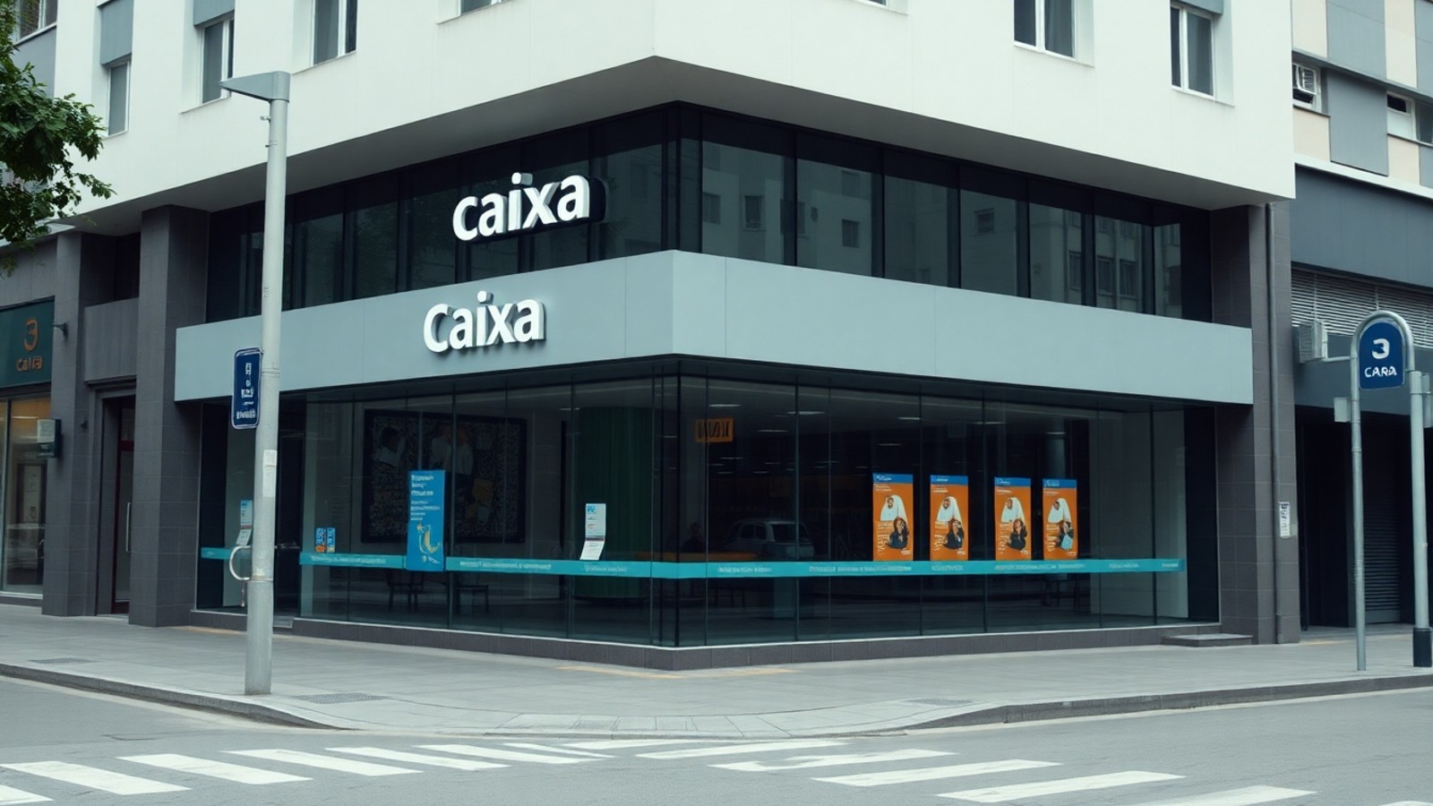 fachada agencia caixa atendimento