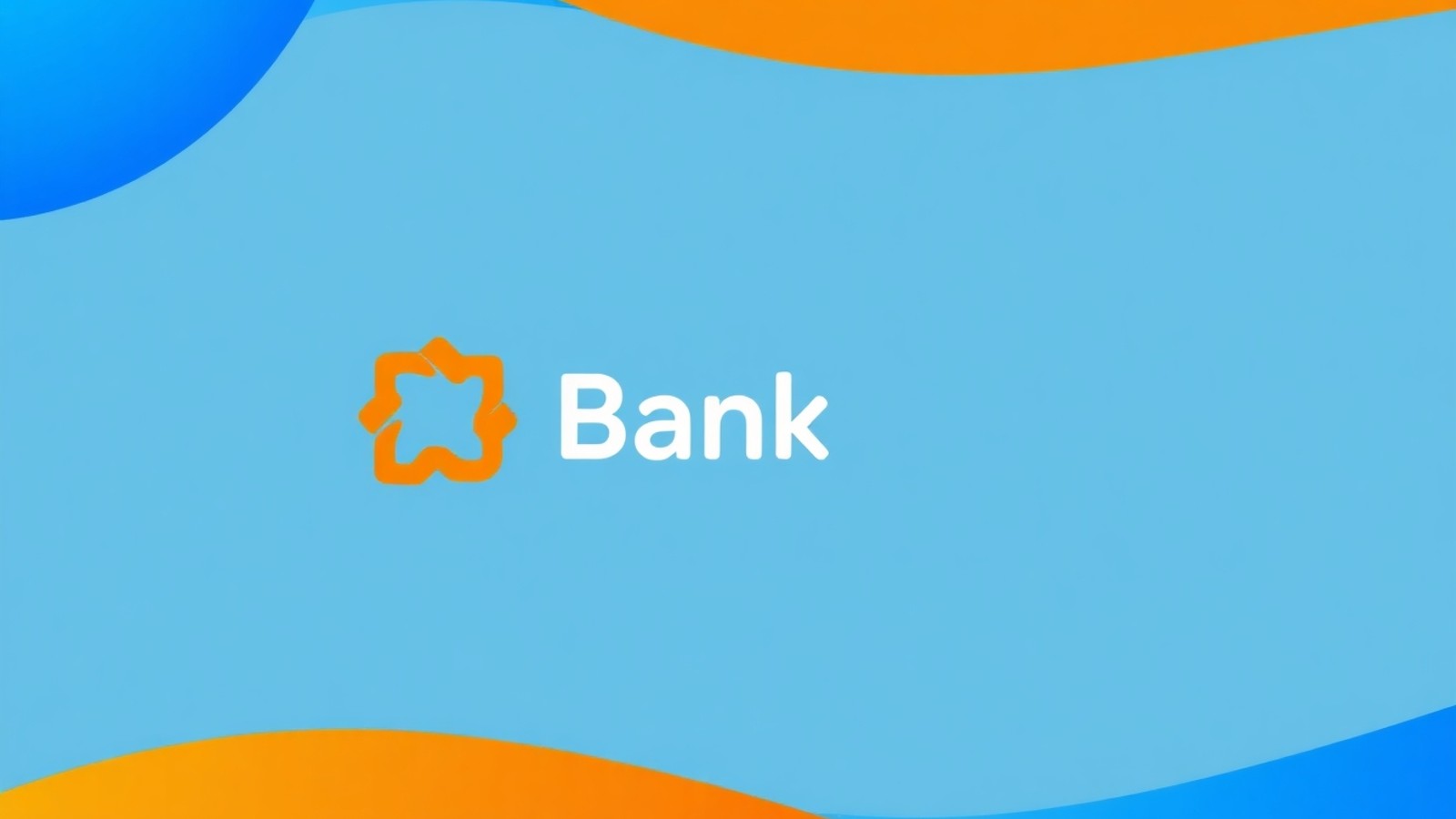 mockup site bancario com logo