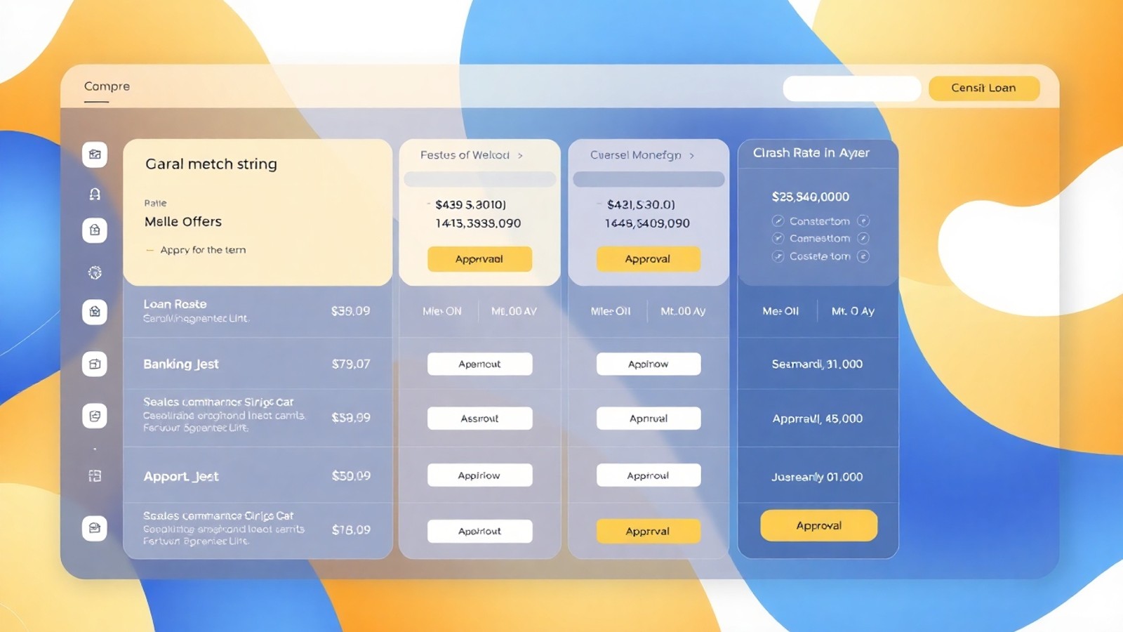 dashboard comparativo credito consignado