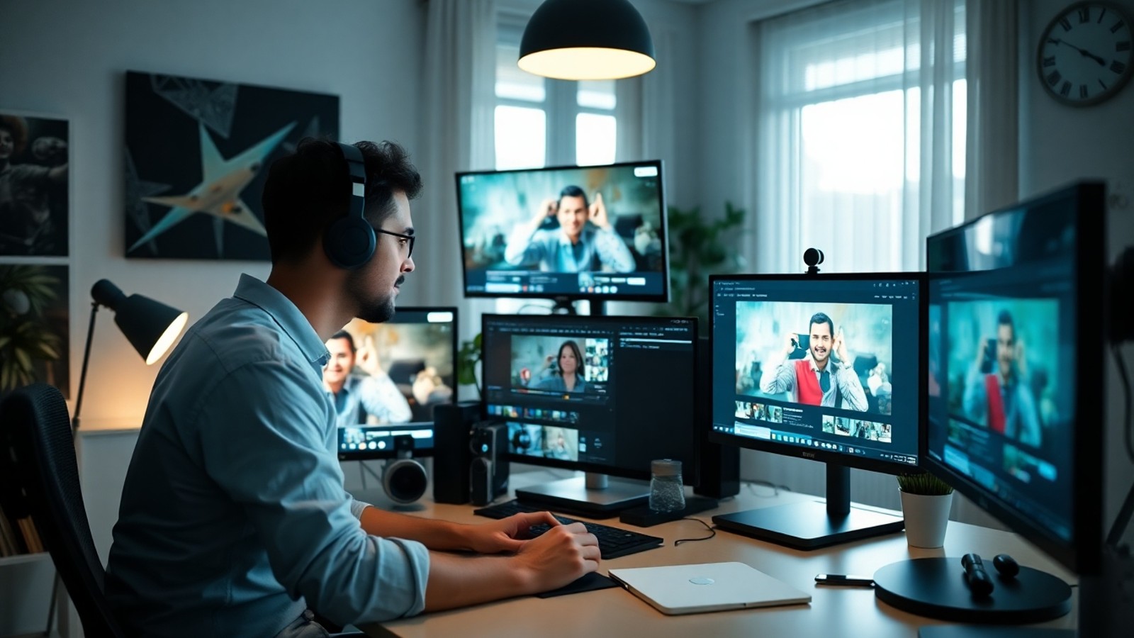 freelancer digital trabalhando em casa