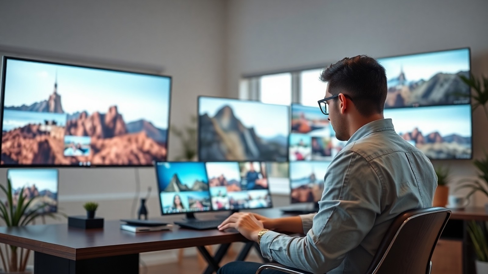 freelancer editando projetos digitais