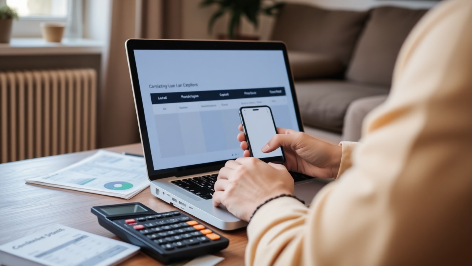 motorista app comparando opcoes de credito