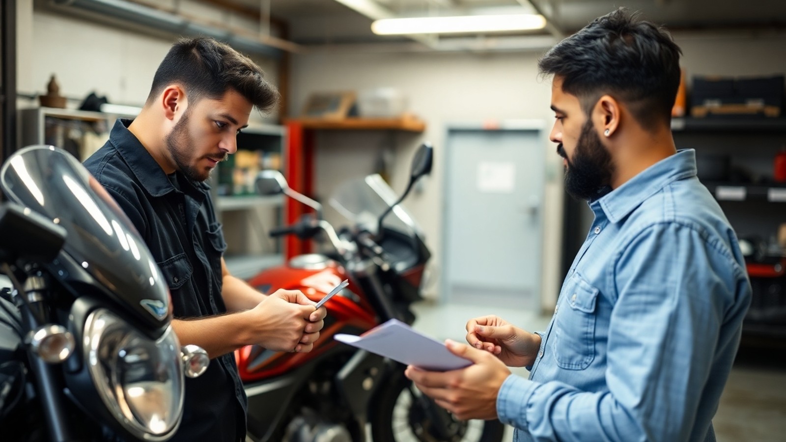 vistoria de moto usada antes do financiamento