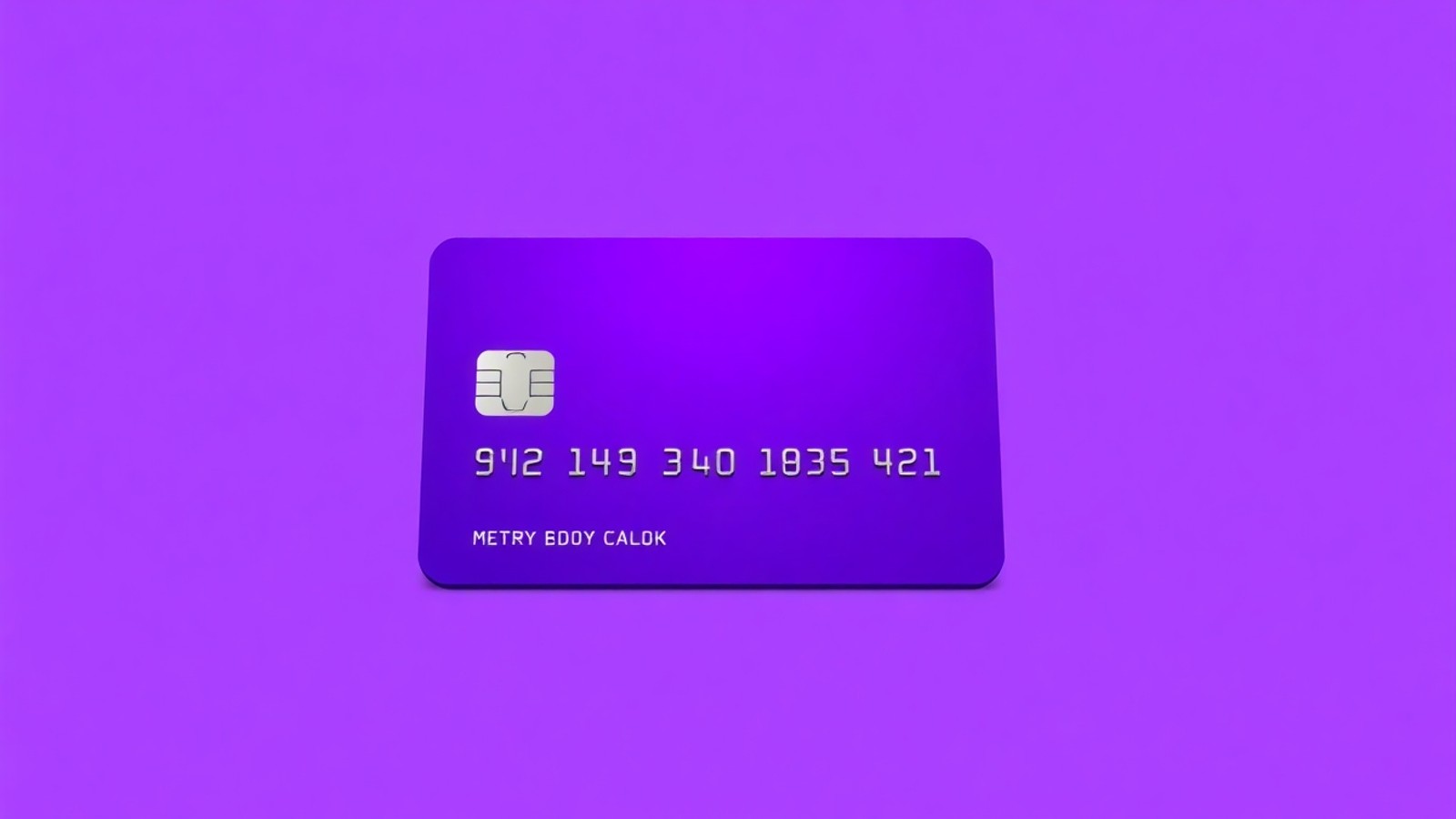 cartao credito roxo realista