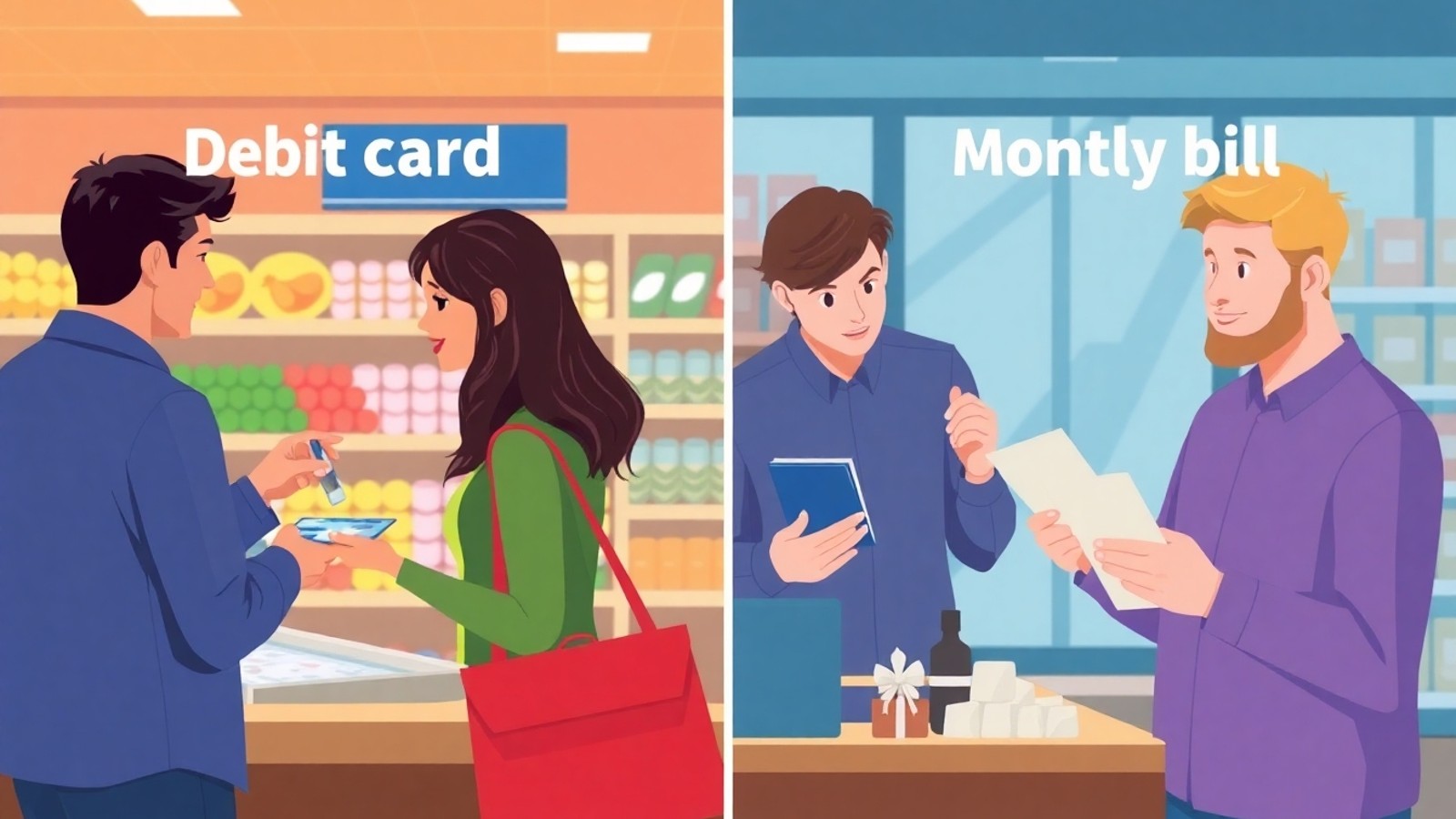 cartao de debito e credito comparacao