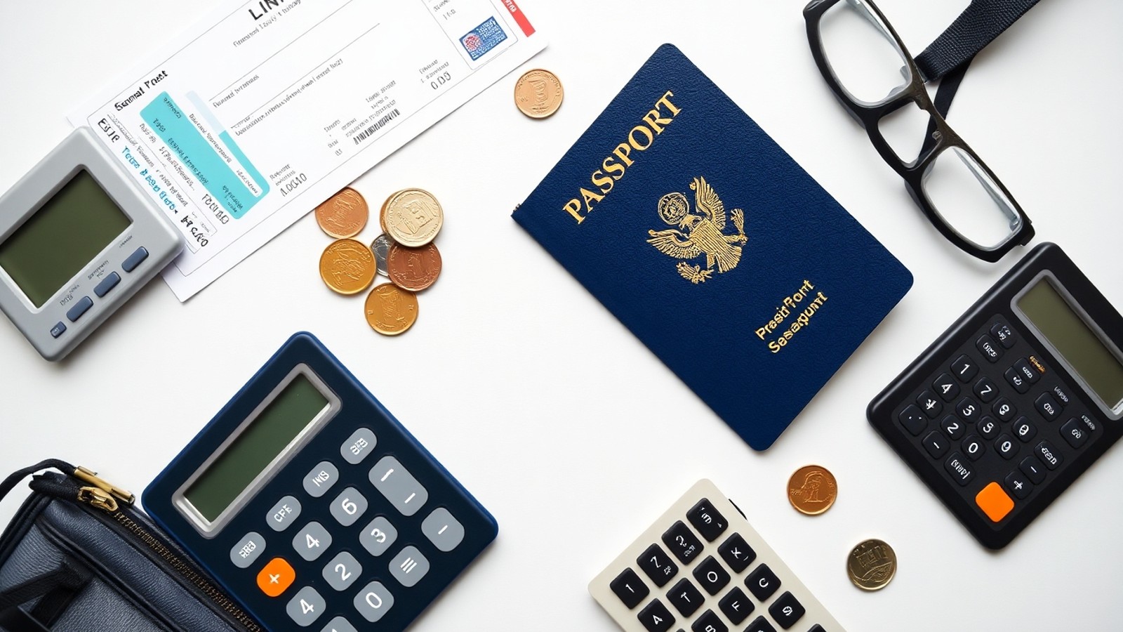itens de viagem e cartao pre pago internacional