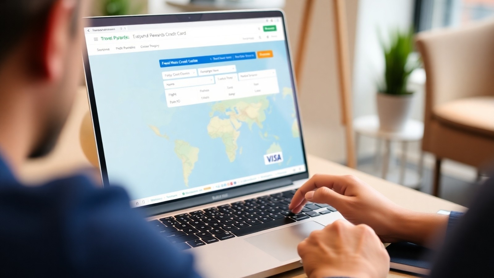 planejamento de viagem com cartao